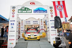 Martina Daňhelová a Karolína Jugasová při 50. Rallye Šumava Klatovy 2015