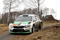 Testování Škody Fabia R5 německého mladíka Fabiana Kreima