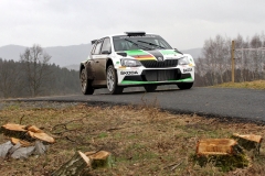 Testování Škody Fabia R5 německého mladíka Fabiana Kreima
